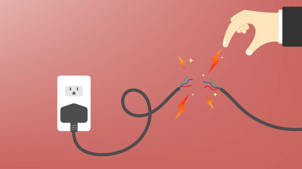 charging cable caught fire